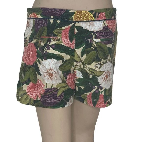 Anthropologie Elevenses Ranunculus Bloom shorts sz 4 - Picture 7 of 16